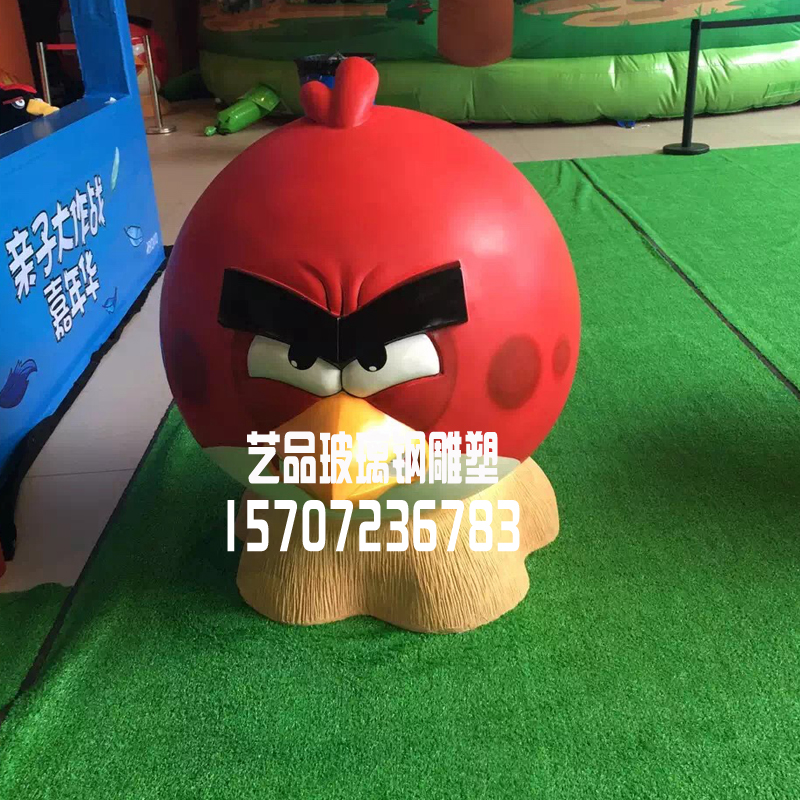 玻璃鋼憤怒的小鳥(niǎo)彩繪