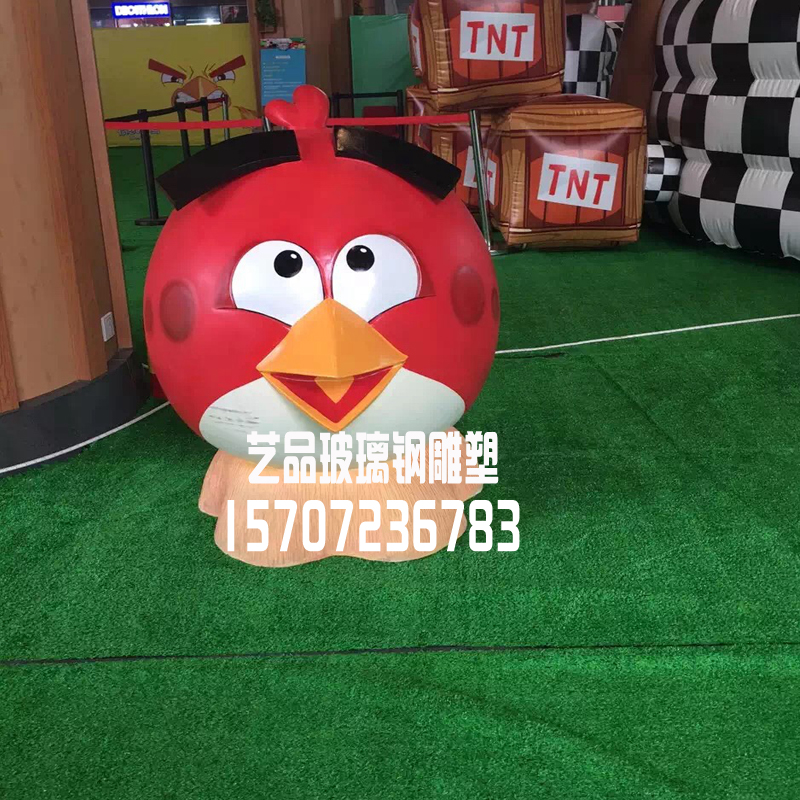 玻璃鋼憤怒的小鳥(niǎo)彩繪