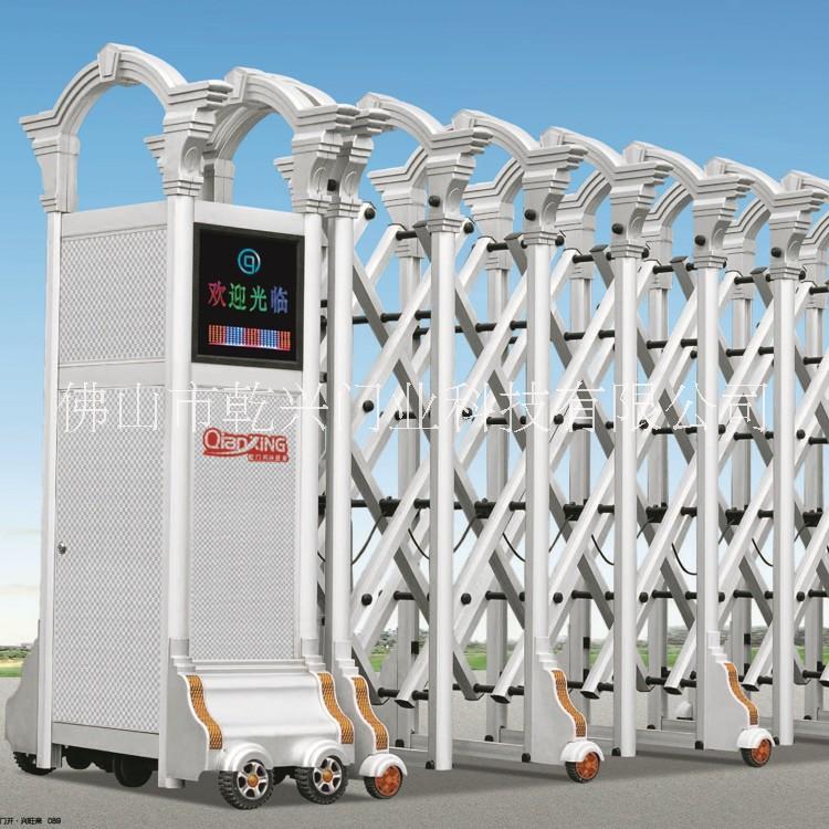 鋁合金電動伸縮門自動伸縮門智能電動大門庭院大門全國供應廠家直銷