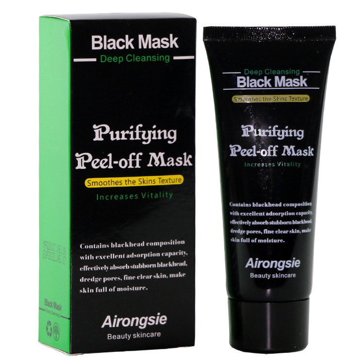 挽臉活性炭黑面膜70g竹炭撕拉鼻膜black head mask Airongsie祛黑頭面膜