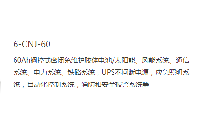 膠體電池6 膠體電池膠體電池6-CNJ 膠體電池6-CNJ-60