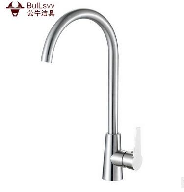 廠家直銷廚房洗菜盆冷熱水龍頭不銹鋼水槽龍頭拉絲可旋轉(zhuǎn)龍頭