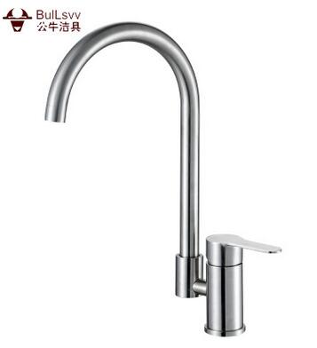廠家直銷不銹鋼面盆碗盆衛(wèi)生間洗手臺(tái)盆無(wú)鉛浴室冷熱高把水龍頭 無(wú)鉛浴室水龍頭