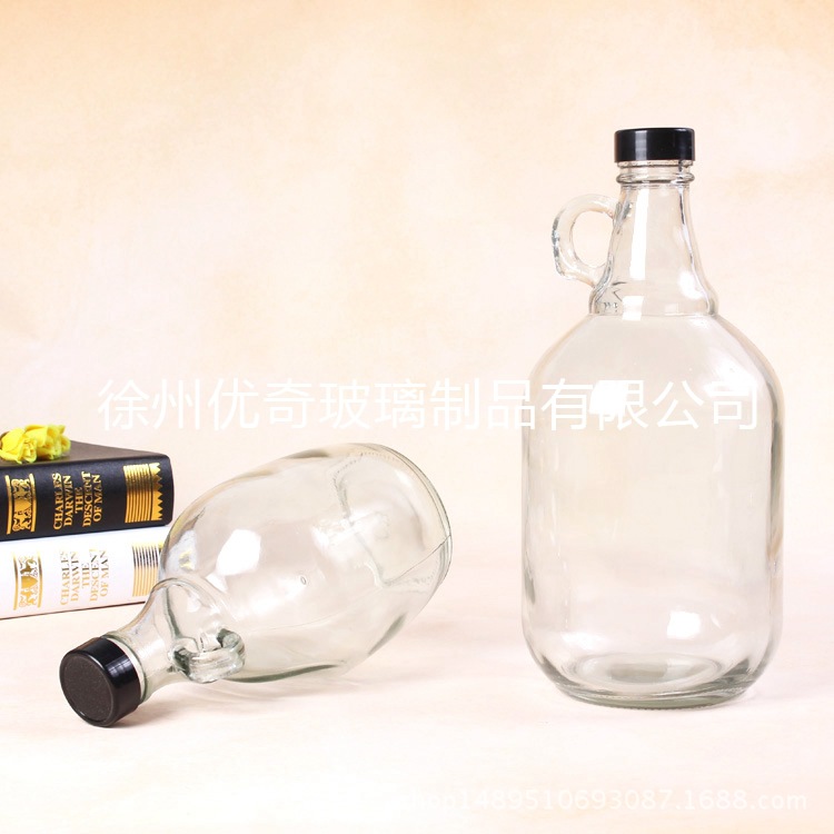 廠家供應加州紅酒瓶白酒瓶葡萄紅酒瓶1斤到8斤提手單耳