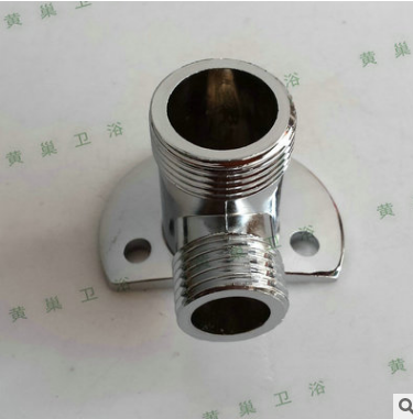 水暖廠家直銷(xiāo)鋅合金花灑明裝底座浴缸配件 6分與4分接口