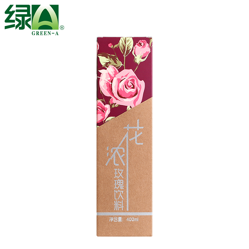 云南綠a花濃玫400ml天然玫瑰水飲料 云南綠a花濃玫400ml*10盒