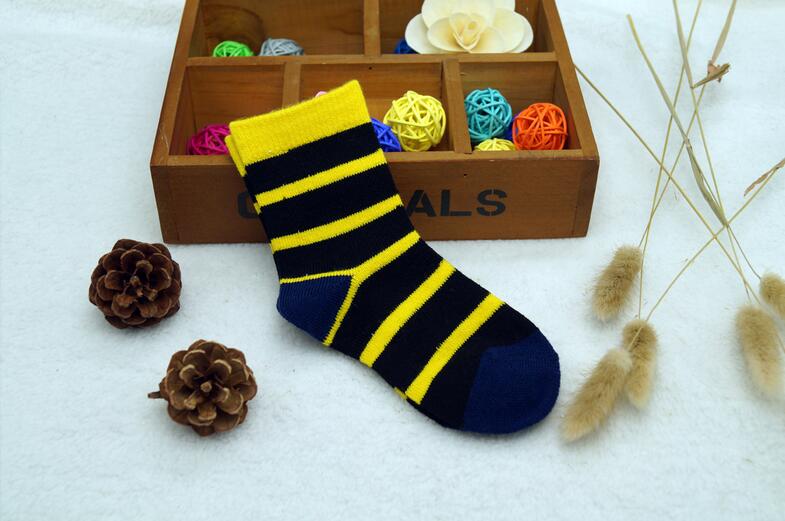 廣州*羊毛童裝襪 橫條紋小童羊毛襪子 4-6歲羊毛襪子*定制