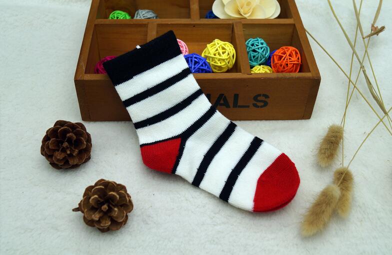廣州*羊毛童裝襪 橫條紋小童羊毛襪子 4-6歲羊毛襪子*定制