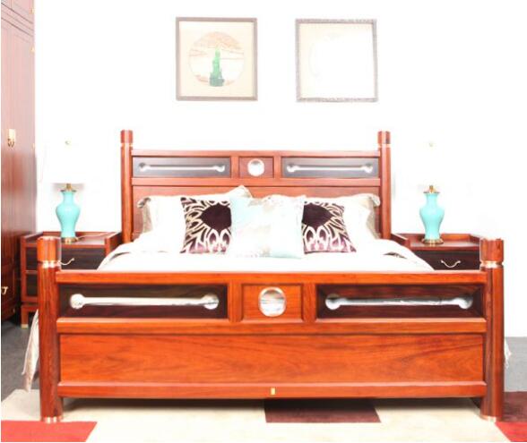 花梨現(xiàn)代實(shí)木床