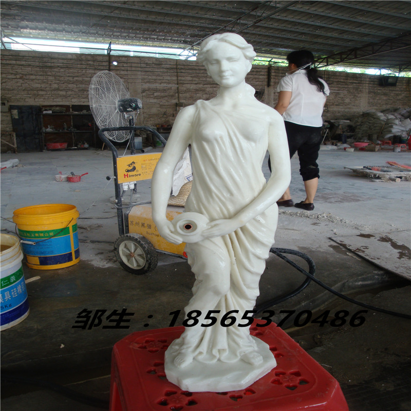 歐式人物_砂巖歐式人物雕塑_廣場(chǎng)歐式人物流水女人擺件小品