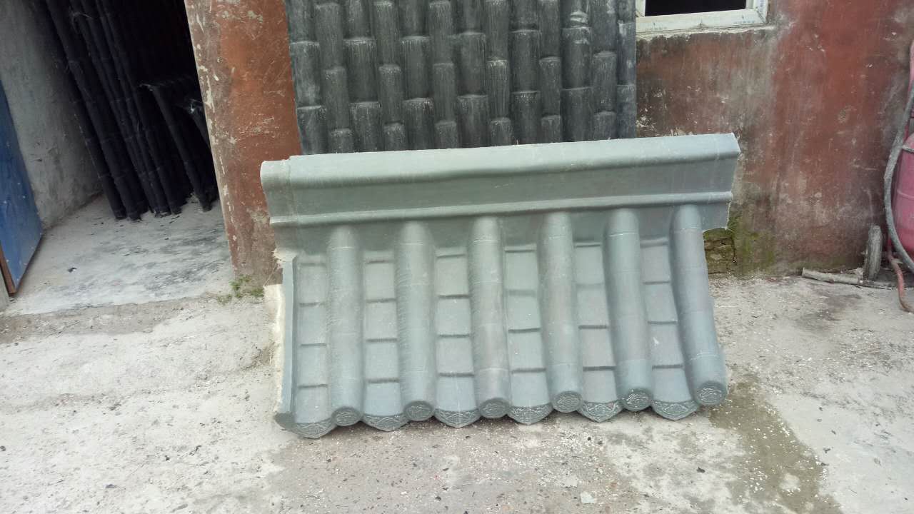 屋頂瓦 玻璃鋼仿古瓦古建磚瓦定做