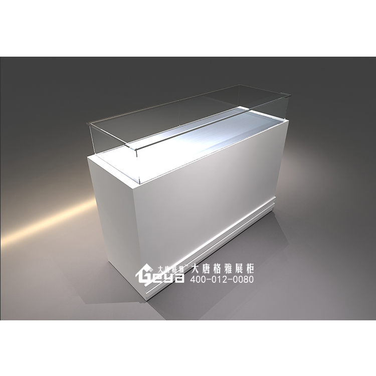 藝術(shù)品展柜-南京藝術(shù)品烤漆柜臺玻璃展示柜-大唐格雅展柜廠