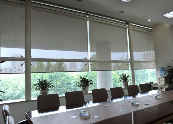 供應南京銳谷電動布卷簾中空玻璃