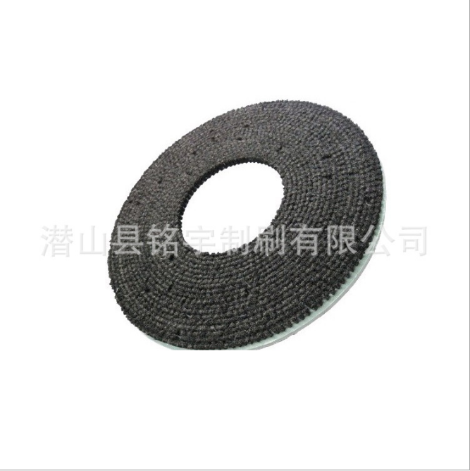 廠家直銷定做尼龍絲圓盤毛刷 磨料絲圓盤刷 材質(zhì)規(guī)格可定制 包郵 機(jī)械圓盤毛刷