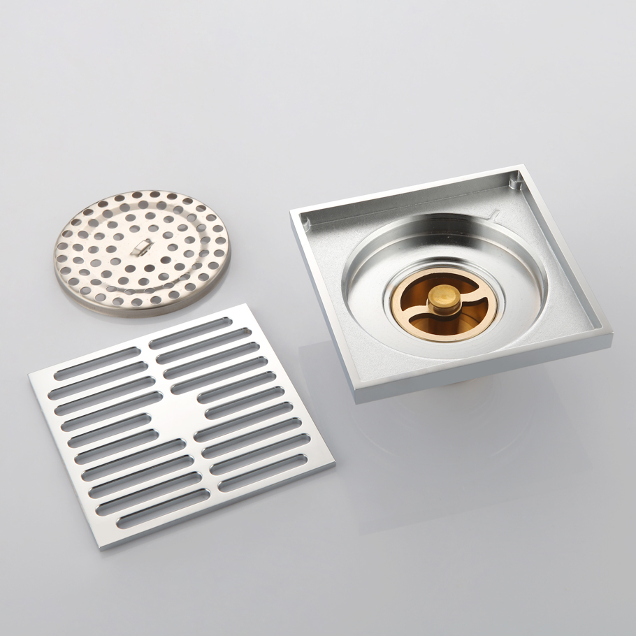 貝洛德 貝洛德下水管道地漏全銅防蟲(chóng)方形大排量防返水銅芯配過(guò)濾網(wǎng)