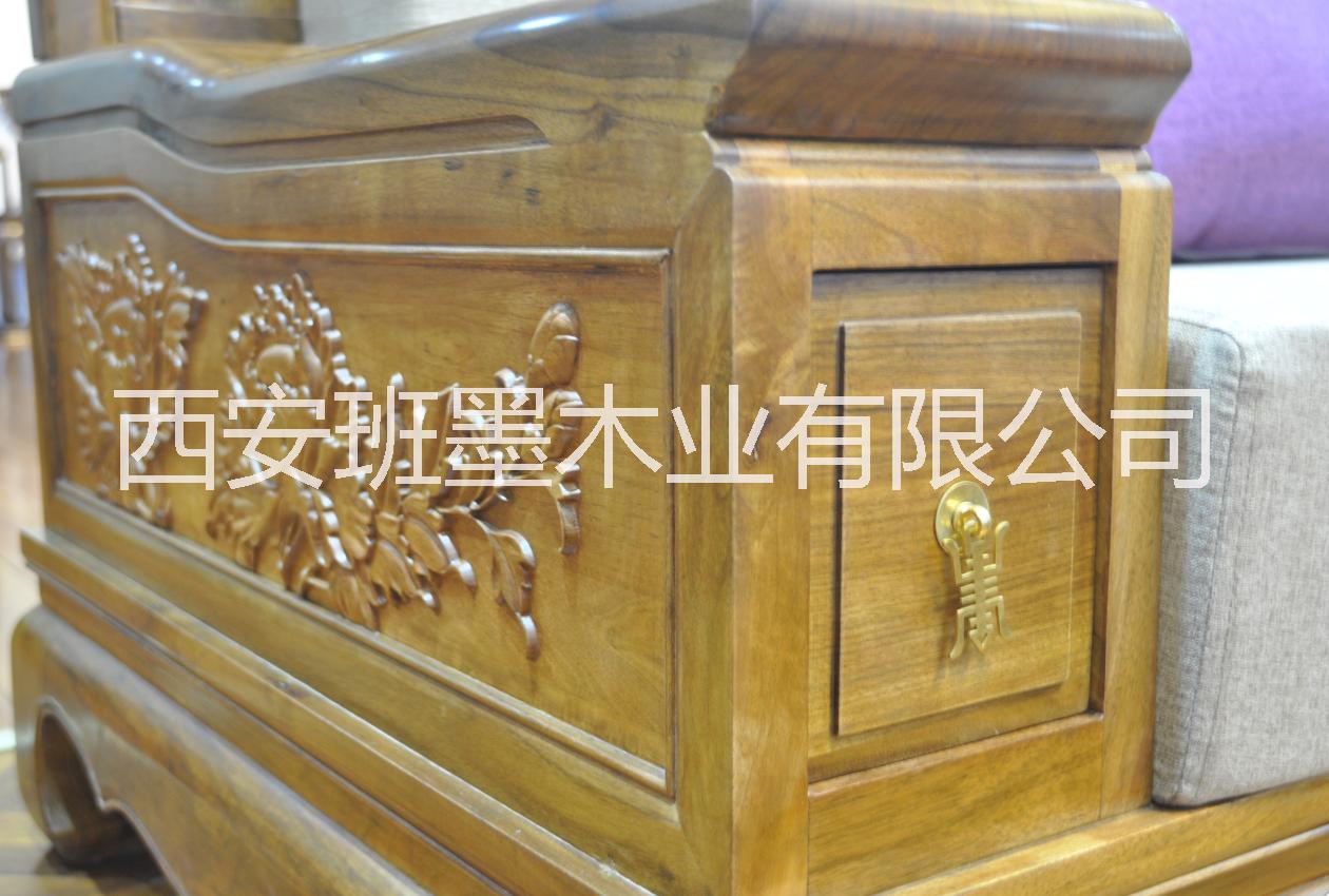 西安班墨木業(yè)實木家具核桃木沙發(fā)