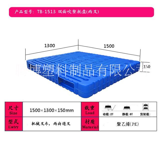 供應(yīng)四平塑料托盤廠家直銷1513雙面吹塑托盤