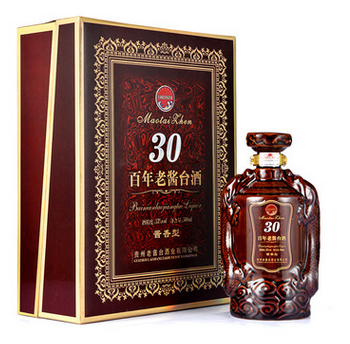 廠家直銷*鎮(zhèn)純糧食原漿醬香型白酒*禮盒裝三十年窖藏老醬酒