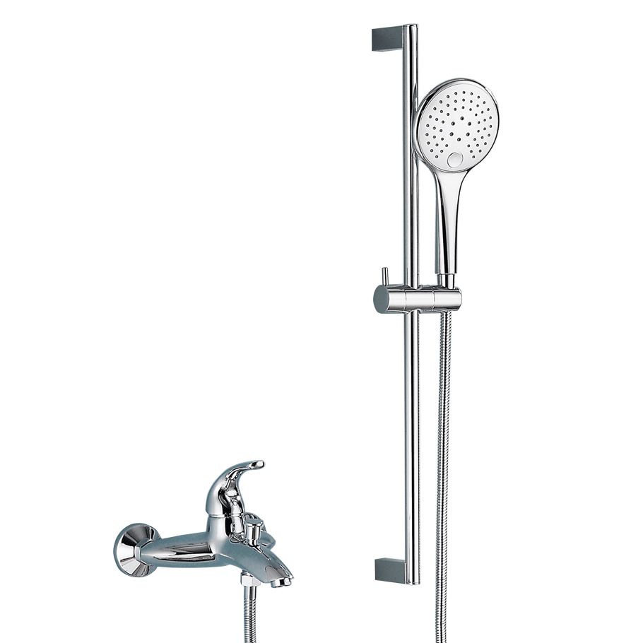 綺美斯花灑全銅淋浴器淋浴花灑套裝明裝混水閥浴室沐浴淋雨花灑噴頭淋浴 綺美斯旋轉(zhuǎn)升降手持花灑淋浴器套裝