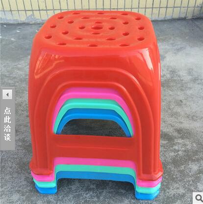 華順PP加厚型塑料成人浴室*凳子 時(shí)尚家用方凳子餐桌休閑凳子