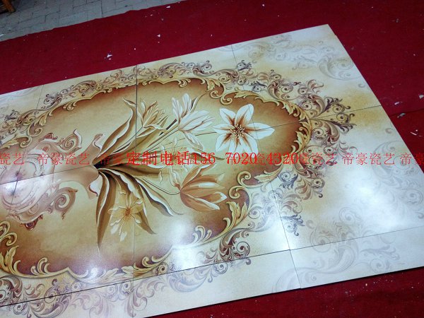 陶瓷彩繪背景墻  瓷磚彩繪背景墻 河南瓷磚壁畫價(jià)格 河南瓷磚壁畫