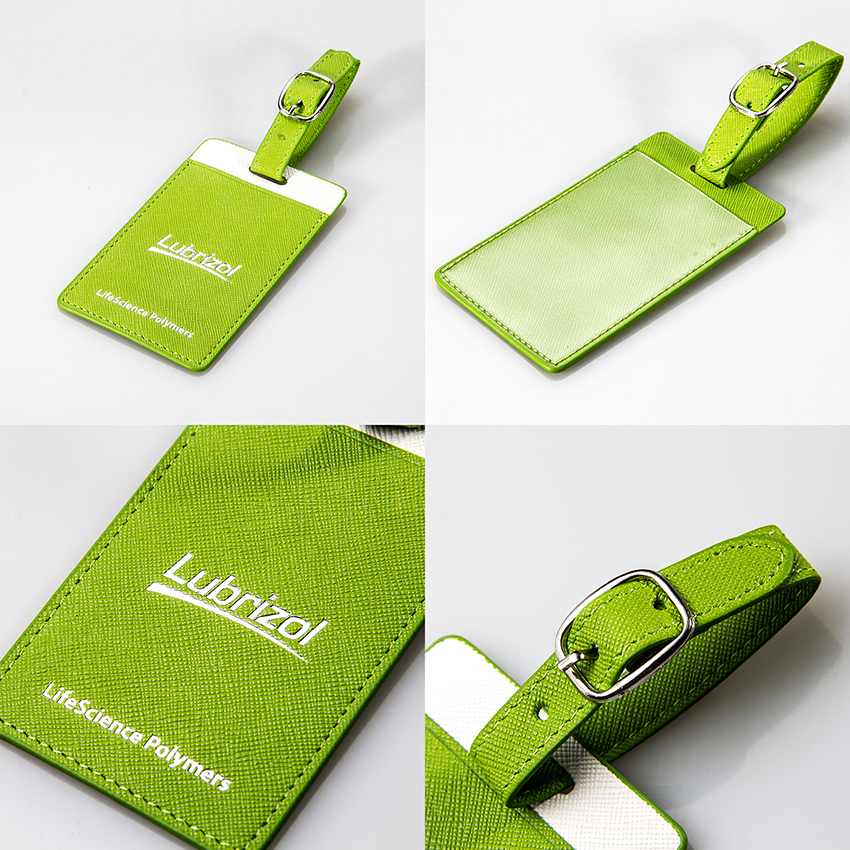 供應(yīng)定制款禮品真皮行李牌