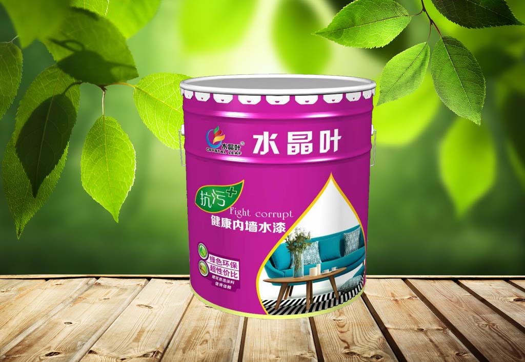 水晶葉 金裝凈味五合一乳膠漆 內(nèi) 水晶葉抗污健康內(nèi)墻水漆白色乳膠漆
