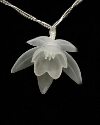 20led燈串 百合花彩燈 花類電池?zé)舸?庭院臥室裝飾花燈圣誕燈