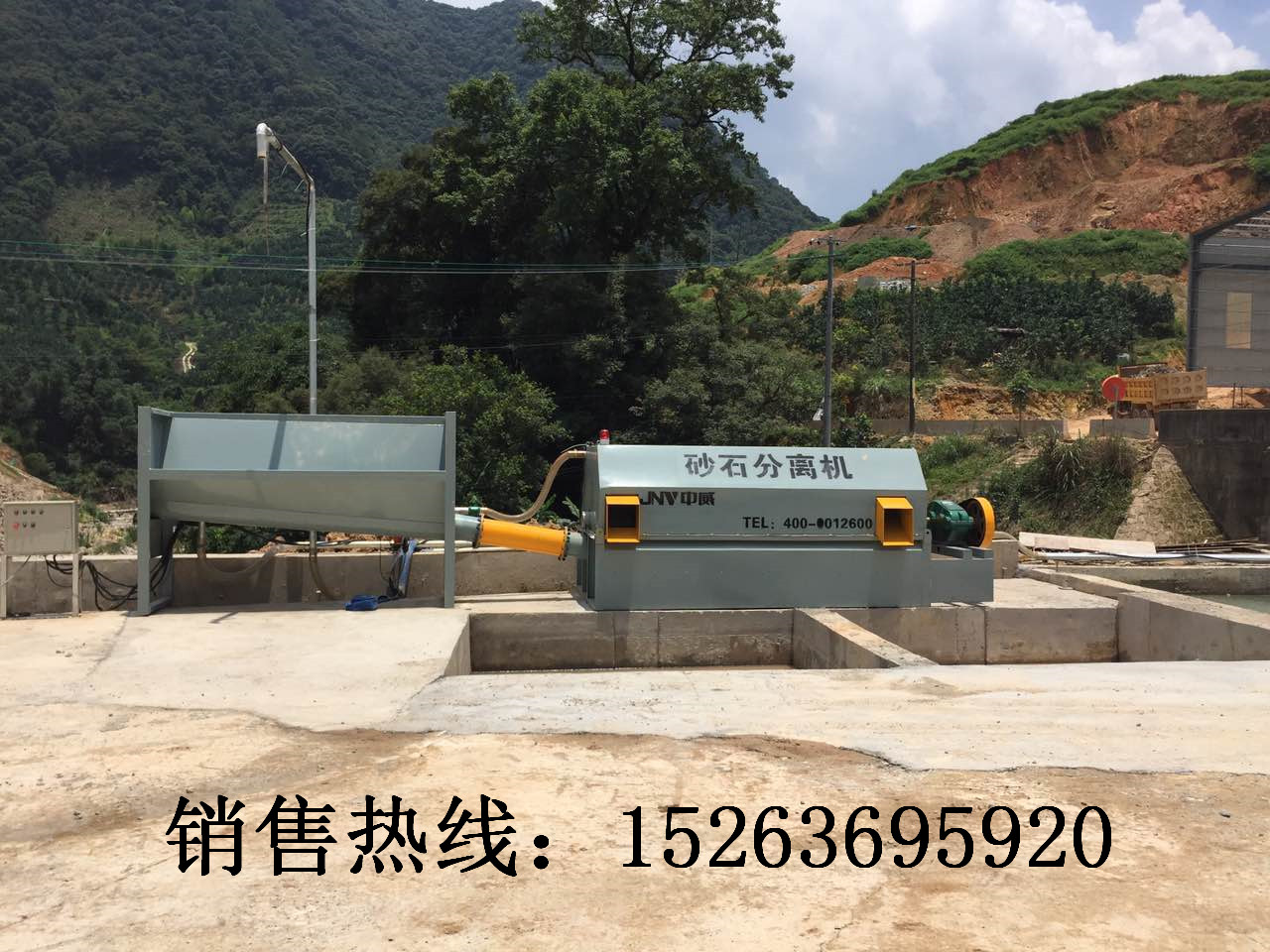 福建商砼砂石分離機(jī)安裝現(xiàn)場圖，攪拌站環(huán)保設(shè)備