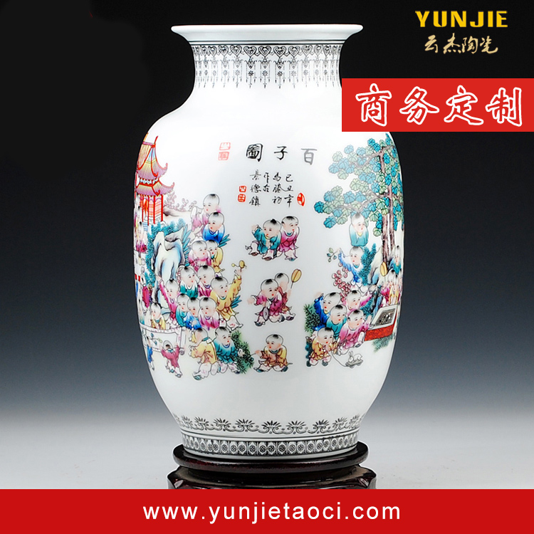 供應(yīng)景德鎮(zhèn)陶瓷花瓶    居家辦公室擺設(shè)大小花瓶送禮品