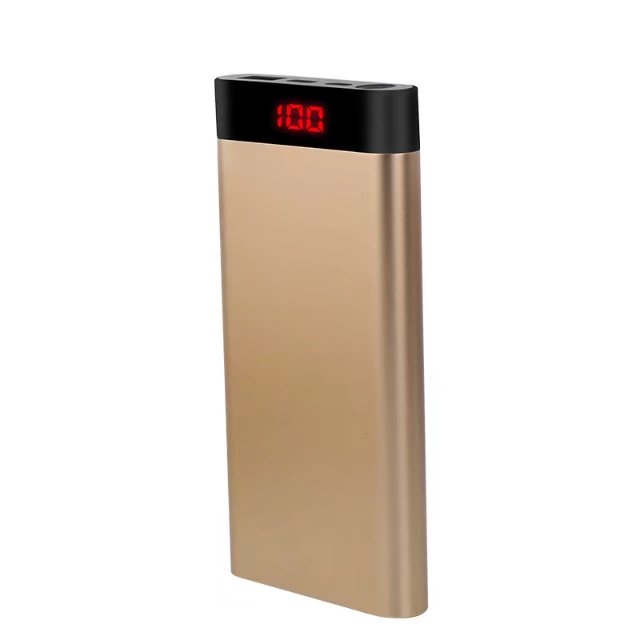 新款私模TYPE-C鋁合金數(shù)顯聚合物10000毫安移動電源