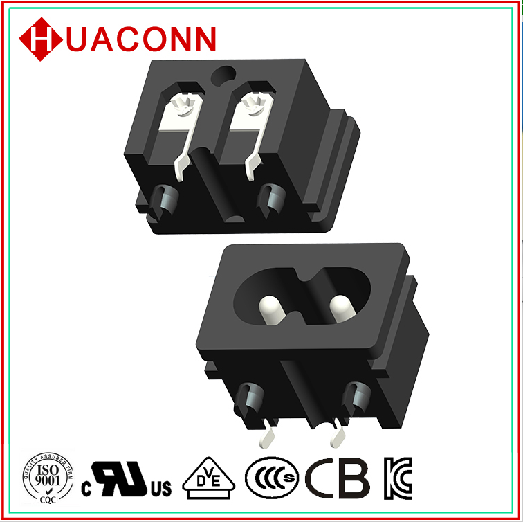 AC插座 8字座  INLET SOCKET 器具輸入插座 C8 電源插座 UL VDE 3C