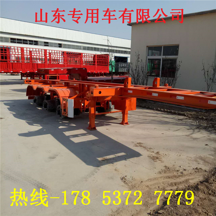 13米勾機板半掛車