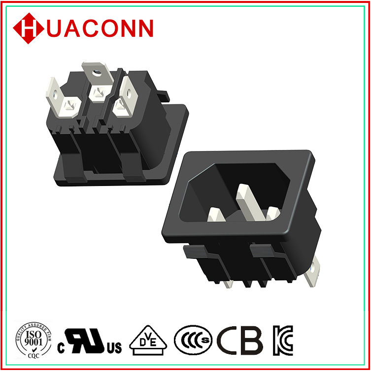 高規(guī)格AC插座 品字插座  INLET SOCKET 器具輸入插座 C14 電源插座