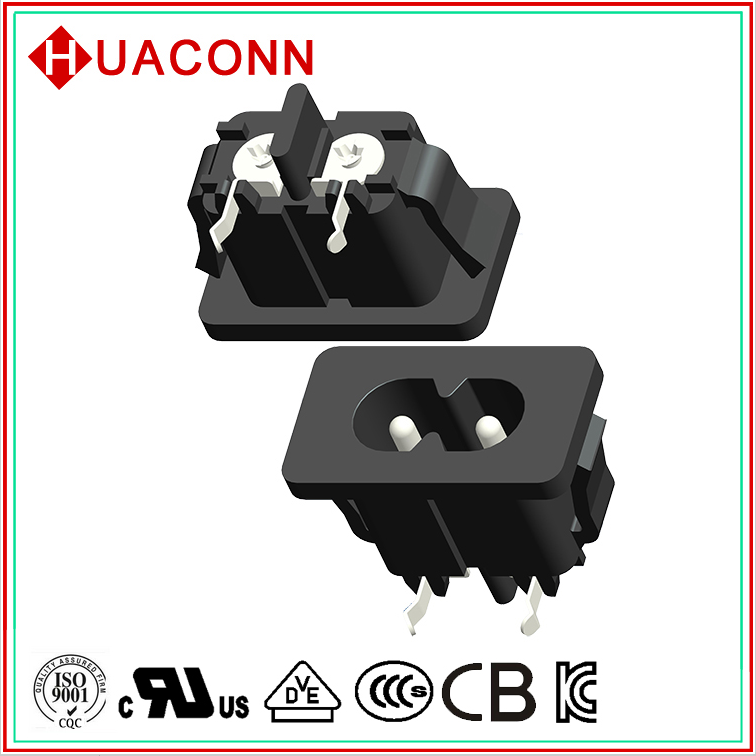 AC插座 8字座  八字插座  INLET SOCKET 器具輸入插座 C8 八字插座VDE UL KC