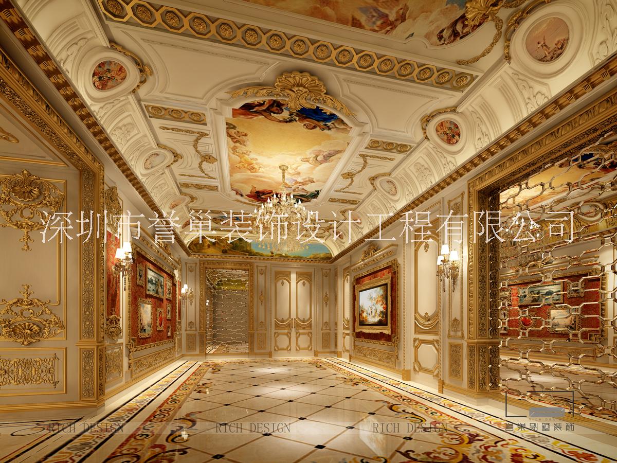 深業(yè)上城別墅裝修，別墅設(shè)計—法式