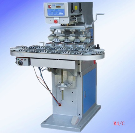 忠科牌油盅環(huán)保四色穿梭移印機