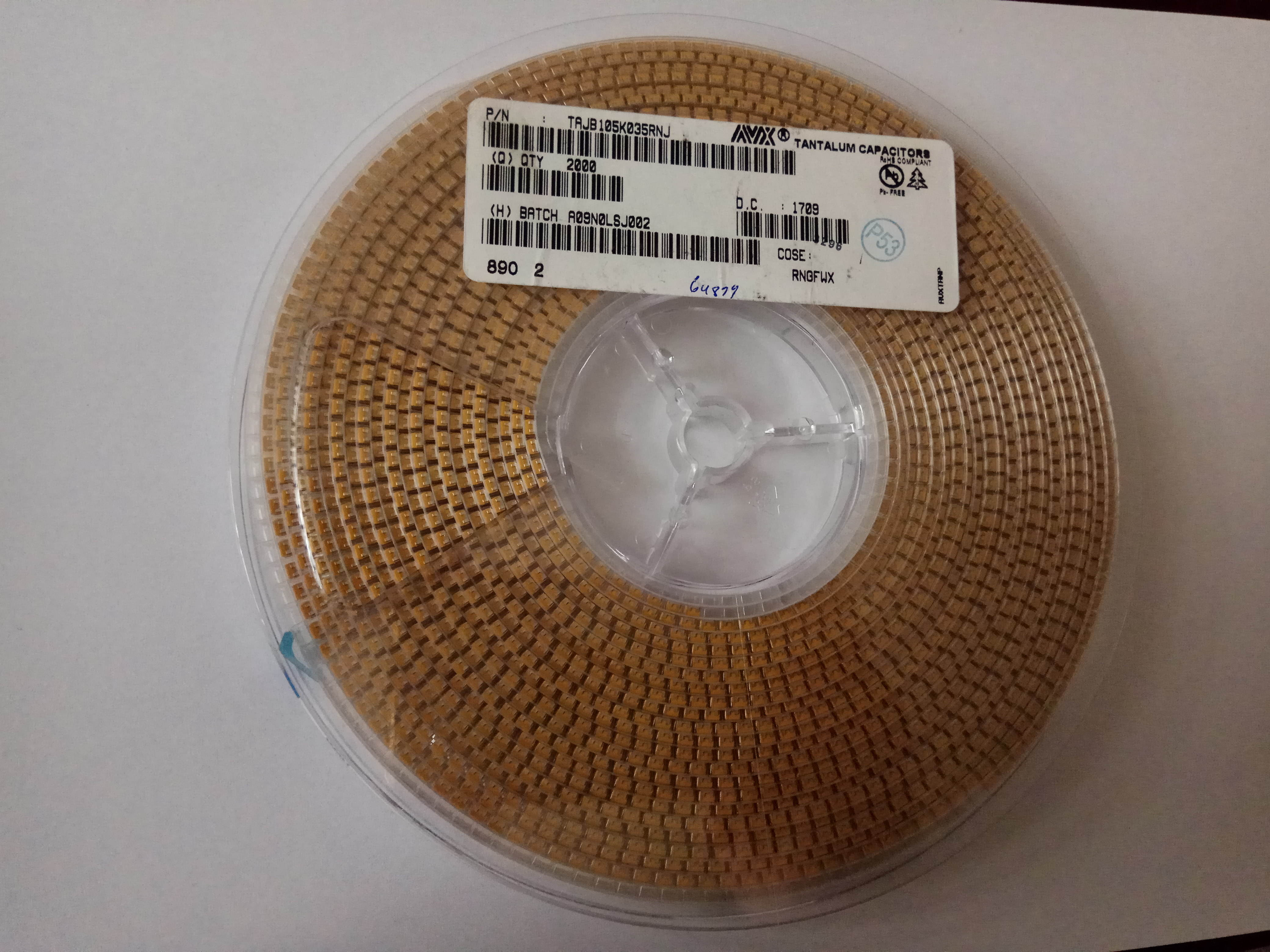 AVX一級(jí)代理商TAJD477K006RNJ AVX鉭電容