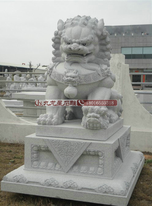 惠安石雕獅子定做  花崗巖石獅子
