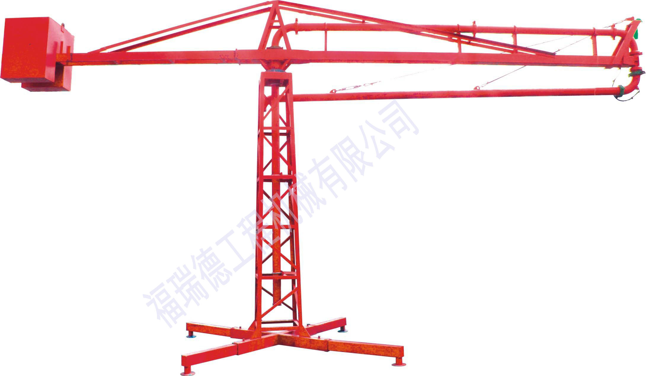 手動15米混凝土布料機及配件  建筑工地用 手動塔式布料機
