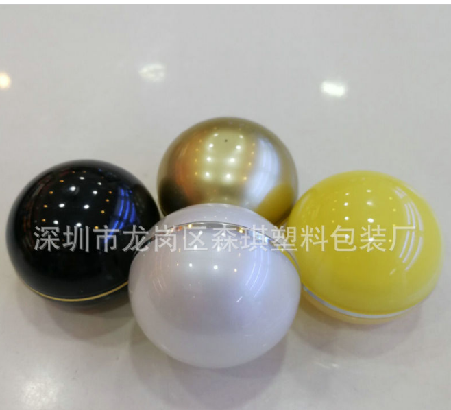 廠家熱賣直銷10克球形亞克力眼霜瓶面霜瓶 化妝品包裝瓶 現(xiàn)貨供應