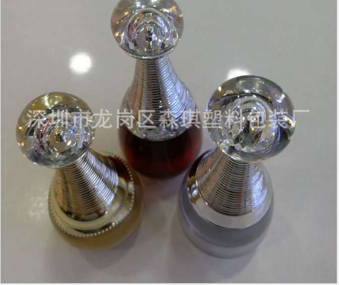 直銷10ml亞克力指甲油瓶 毛刷瓶紋繡瓶 美甲瓶分裝瓶 化妝品包材