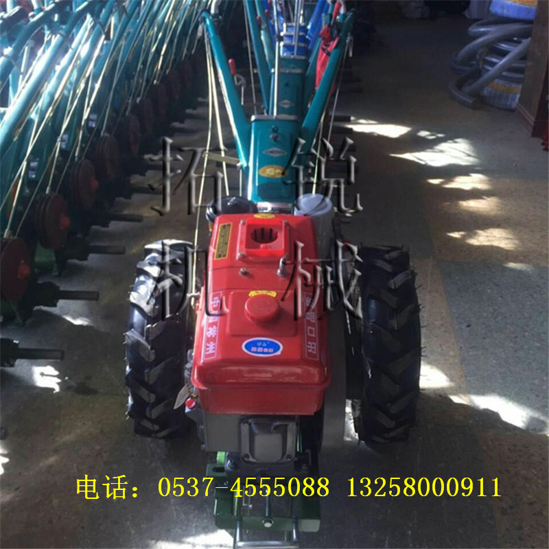 利辛帶電啟動手扶拖拉機 拓銳微耕機 旋耕除草機 田園管理機