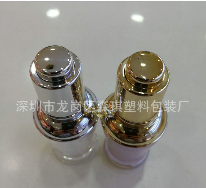 廠家供應(yīng) 10ml亞克力滴管瓶紋繡瓶 精華液瓶分裝瓶 化妝品包裝瓶