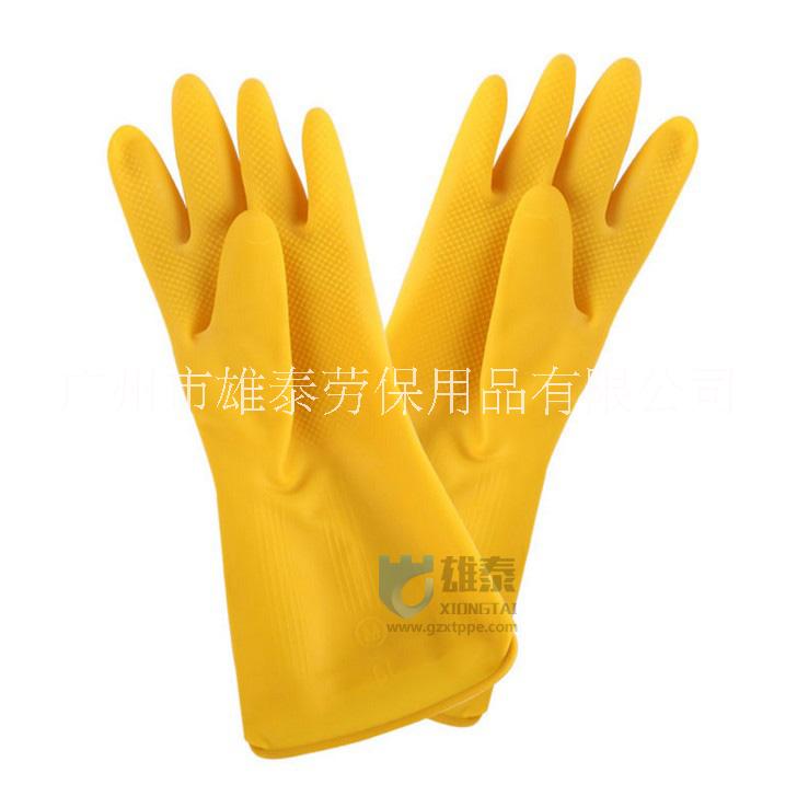 乳膠手套 牛筋手套 工業(yè)膠手套 加厚防酸堿手套 廣州勞保用品