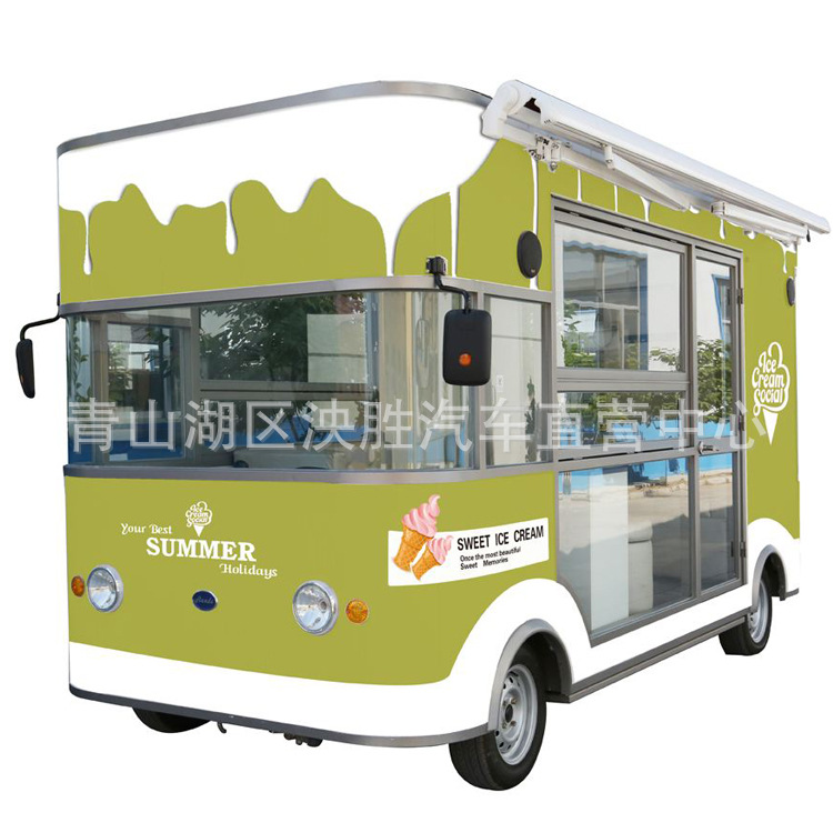 流動多動能電動餐飲車 流動餐車小吃車廠家直銷 可加工定制美食車
