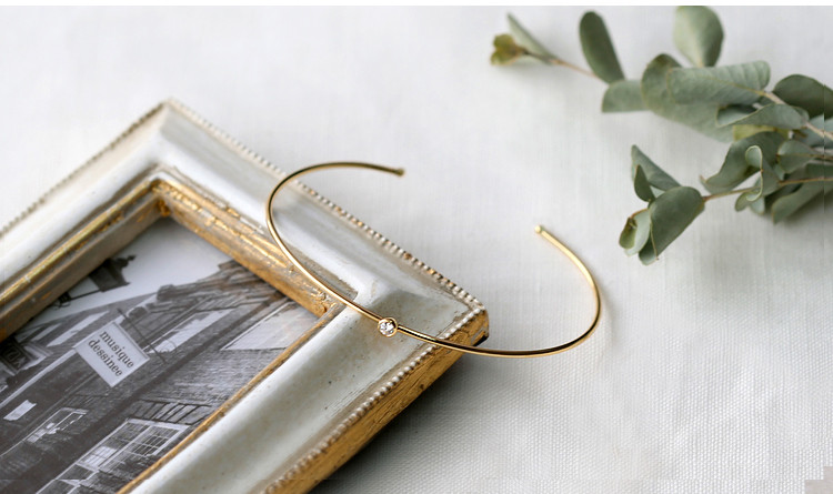 新款批發(fā)定制 時(shí)尚精致18k金鉆石手鐲 簡(jiǎn)約10分鉆玫瑰金女式手鐲