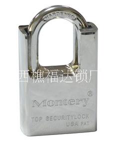 廠家供應(yīng)montery牌半包梁防剪鎖安全葉片鎖方體掛鎖 P3001防剪銅掛鎖