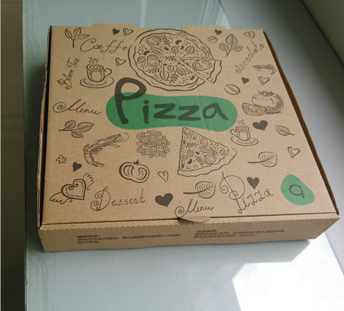 9寸pizza打包盒定做比薩盒子披薩西點包裝盒牛皮紙匹薩盒廠家定