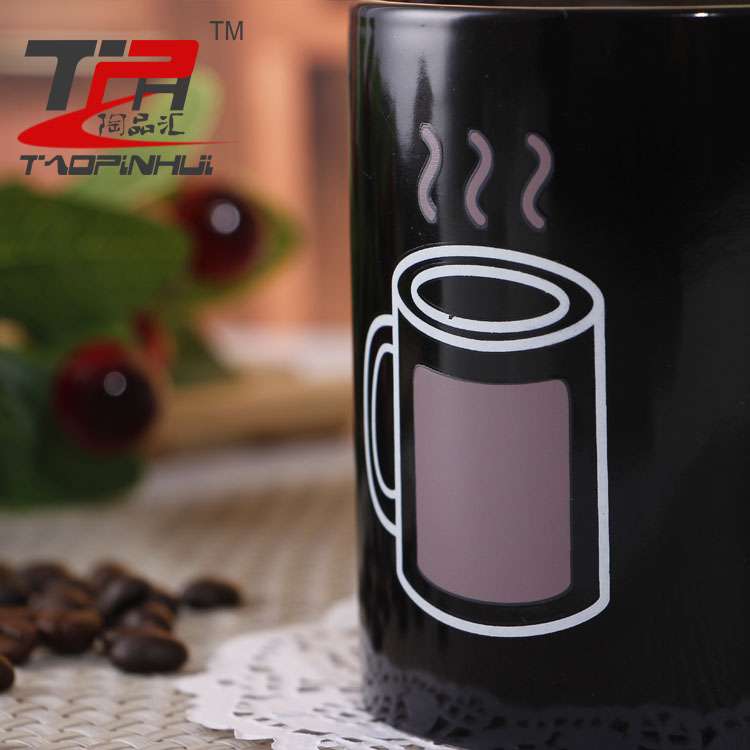 新款色釉變色馬克杯變色杯魔術杯批發(fā)禮品杯可定制做